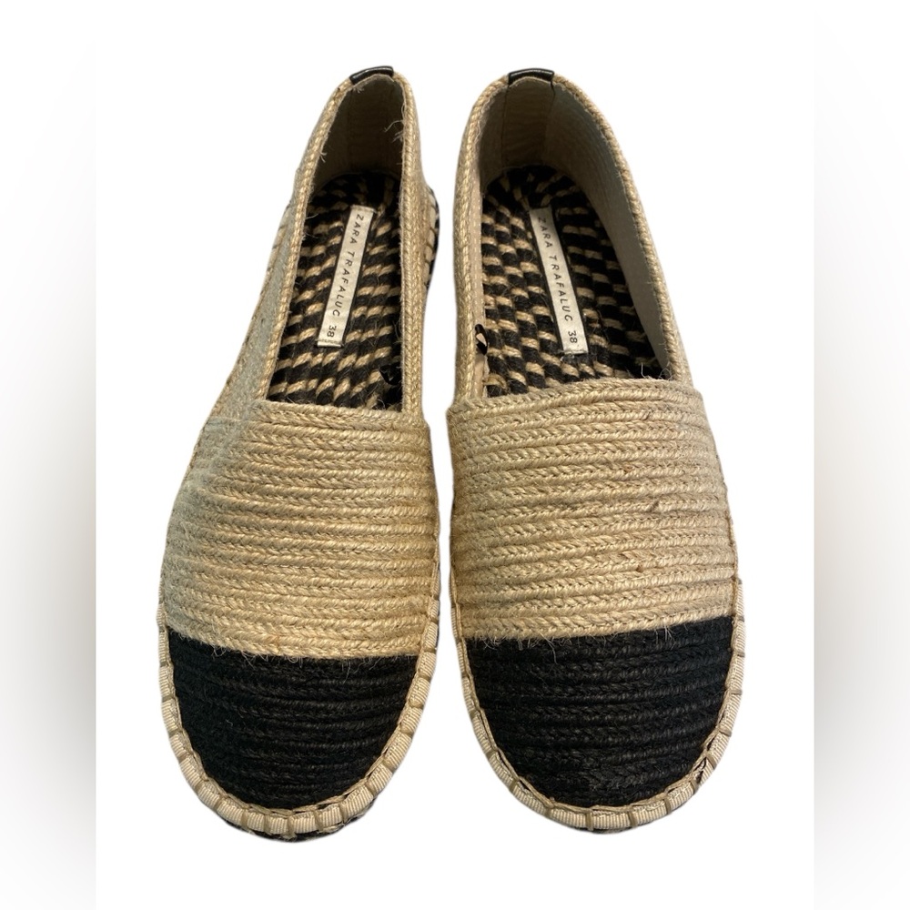 Zara Beige and Black Flats - Picture 3 of 8